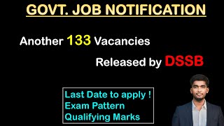 133 POSTS I DSSSB PHARMACIST VACANCY 2024 I EXAM PATTERN I QUALIFY MARKS I DSSSB RECRUITMENT 2024