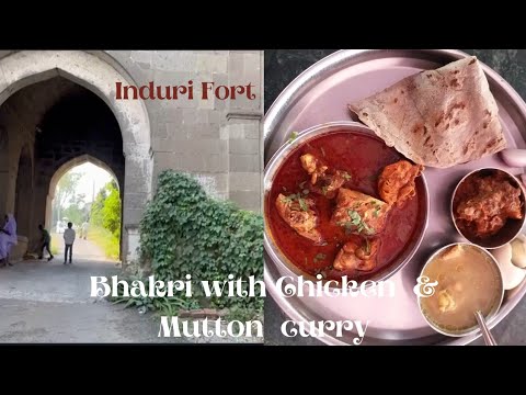 Bhakri with Chicken and Mutton curry||Induri Fort||My Pune visit||Pune Diaries 2||Minis Tastebuds