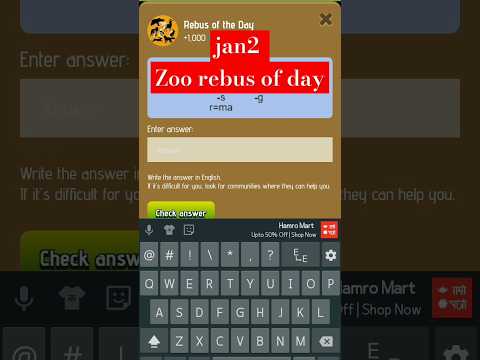 Jan2 zoo rebus of day#telegrambot #shorts #zooairdrop