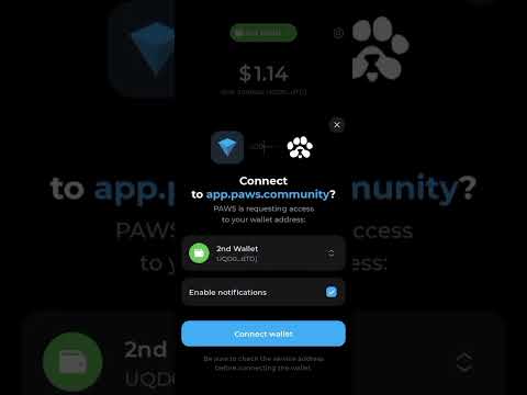 PAWS AIRDROP | How To Connect Your TonKeeper Wallet