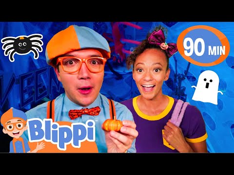 Blippi Plays Halloween Sink or Float! | Happy Halloween! | Spooky Kids Videos | Fun Compilations