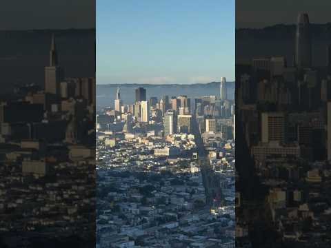 Stunning view of downtown San Francisco and San Francisco Bay from the Twin Peaks!