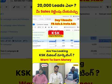 Google ads training in telugu || Facebook Instagram ads in Telugu #shorts