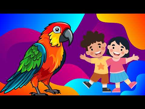 Main Tota Hare Rang Ka | English Rhymes For Kids | मैं तोता मैं तोता | I’m a Parrot, I’m a Parrot