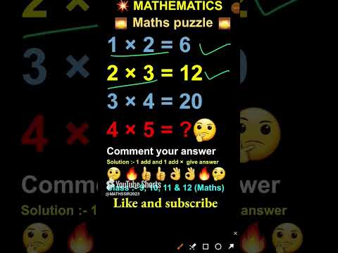 🔥 Can you solve this puzzle | Math puzzle #shorts #youtubeshorts #ytshorts