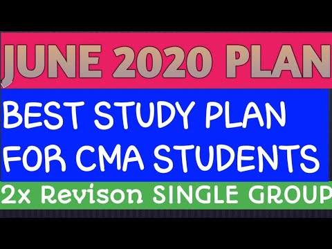 JUNE 2020 RESTART STUDY PLAN - SINGLE GROUP