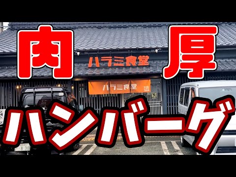 ハラミ食堂【福岡県大牟田市】肉厚絶品火の本ハンバーグ定食