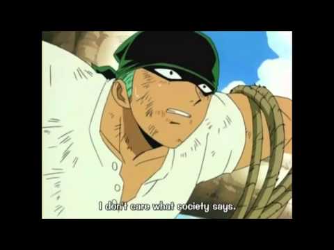 Luffy tells Zoro that hes gonna be Luffys nakama