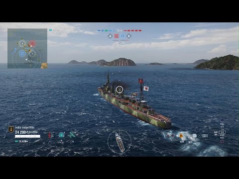 World of Warships: Legends_通常戦　最近マッチングに時間かかることが多いけどそのおかげかこれはまぐれとか奇跡いつも早く撃沈されてる💦(苦笑)