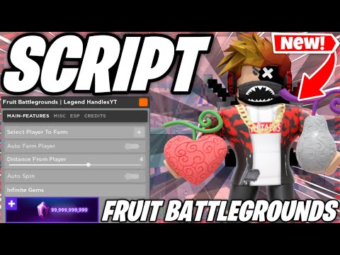 Fruit Battlegrounds Script PASTEBIN 2023 AUTO FARM + INFINITE GEMS *Roblox*