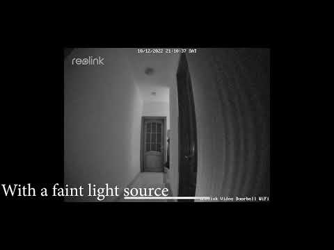 Reolink Video Doorbell WiFi - Nighttime Test