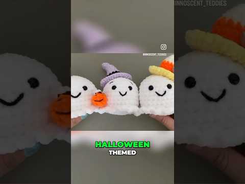 Crochet ghost tutorial #amigurumitutorial #crochet #amigurumicrochet #crochetprojects #halloween