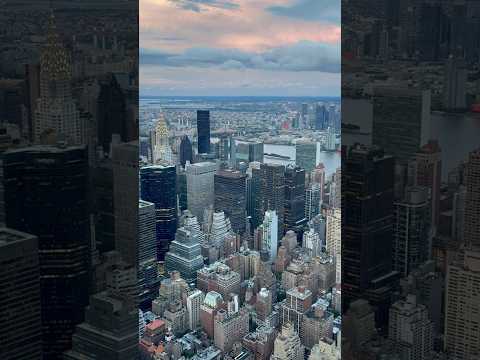 Stunning view from the Empire State Building in Manhattan, New York City! #empirestatebuilding  #nyc