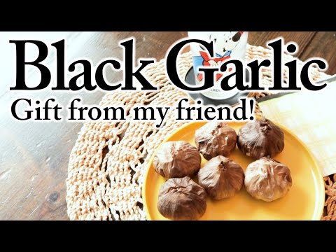 Black Garlic from my friend, Recipe, ASMR, Lifestyle, Eating sounds, Bible