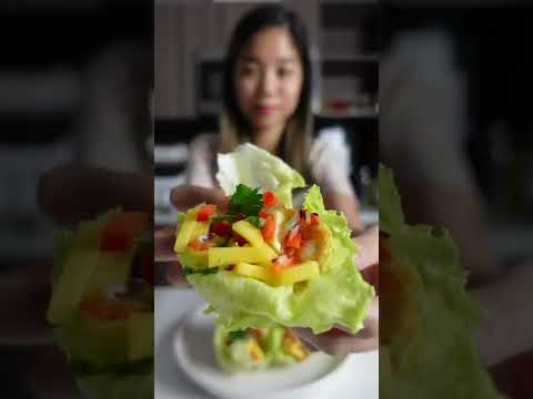 Mango Shrimp Lettuce Wrap