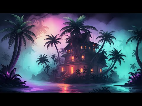 Spooky Tropical Music – Haunted Palm Tree Mansion | Dark, Caribbean