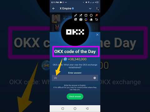 Okx code of the day | x empire okx code | riddle & rebus #xempirewithdrawal