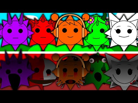 Incredibox Sprunki But ALL Mr Sun Mod - Normal VS Horror Versions (ALL CHARACTERS)