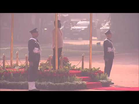 PM Narendra Modi attends Ceremonial Reception of Srilanka President at Rashtrapati Bhawan