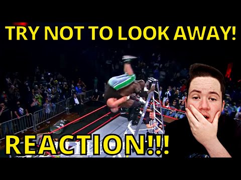 Pro Wrestling "Try Not To Look Away" Challenge | REACTION!