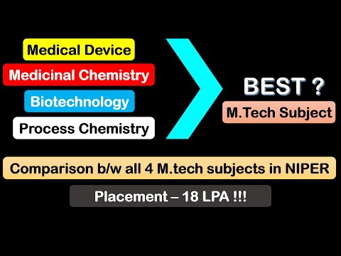 WHICH M.TECH SUBJECT IS BEST ? 18 LPA PLACEMENT !!! COMPARISON VIDEO I MEDICAL DEVICE EXAM