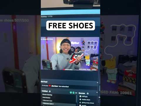 First Person to Type in Chat Wins Free Shoes!