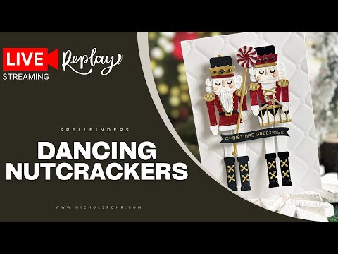 Dancing Nutcrackers Come to Life on Handmade Card! (Friday Live)