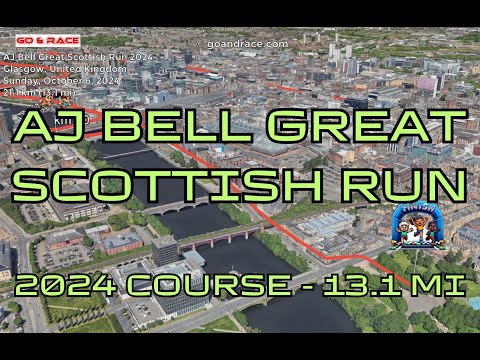 AJ Bell Great Scottish Run 2024: fly over the half-marathon course!