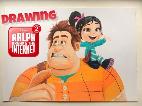 Drawing Ralph and Venellope (from my Twitch stream)