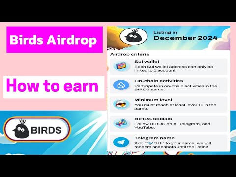 Birds Airdrop Bot Tutorial & Qualification Criteria / Airdrop Listing