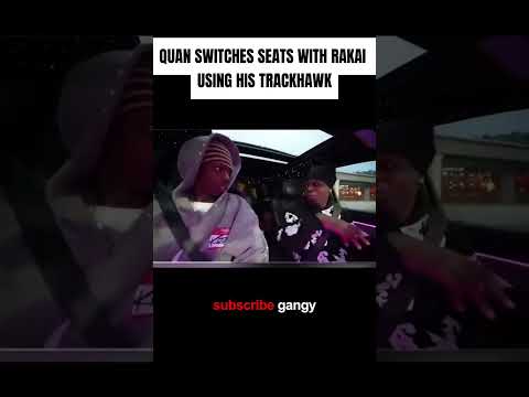 RAKAI REALLY  SPINNING THE CAR #2xrakai #quan #trendingshorts #trackhawk