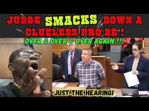 JUDGE SIMPSON SMACKS DOWN A CLUELESS PRO SE OVER & OVER & OVER...THIS GUY HAS NO CLUE!