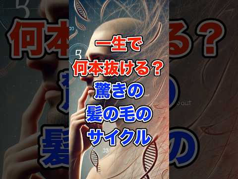 一生で何本抜ける？驚きの髪の毛のサイクル #髪の毛 #美容 #抜け毛