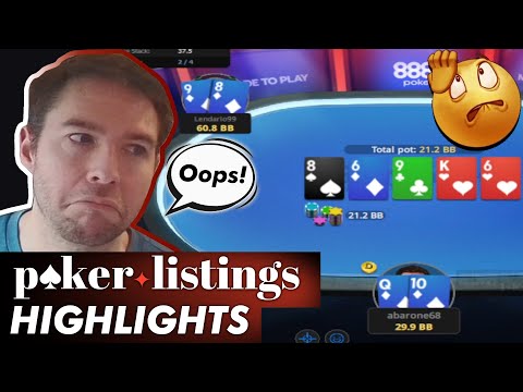 Abarone68's bluff goes wrong on a 109 FT! Online Poker Highlights