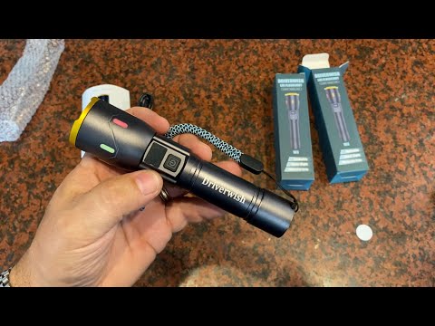 2-Pack? Rechargeable LED Flashlights by DRIVERWISH