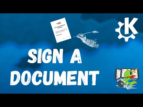 How to sign a document in Linux using Okular