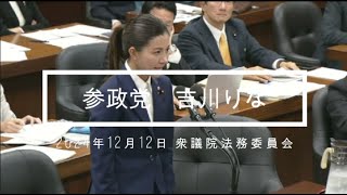 【国会】【初質疑】参政党 吉川りな 衆議院法務委員会 ノーカット（2024年12月12日）