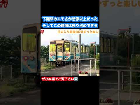 【愛媛観光】下灘駅の最高の瞬間 #旅行vlog #下灘駅