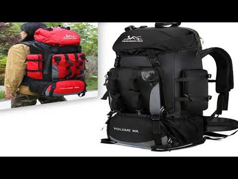 90L Waterproof Hiking Camping Backpack Trekking Bag Rucksack Large Capacity Trav