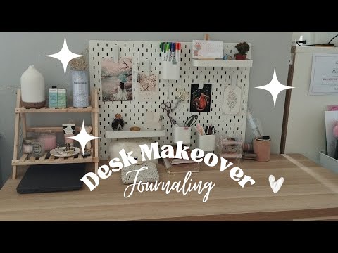 Journaling Desk Makeover | Craft Aesthetic | Pinterest Inspired | white, minimal, cozy