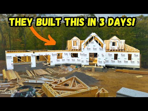 Building A Dream House! (You wont believe how quick it goes up!)