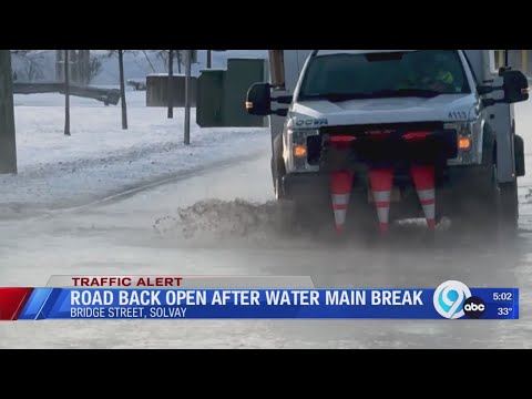 Water Main Break on Bridge Street fixed, road back open