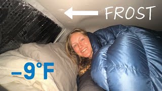 4Runner Camping in -9 Degrees (no heater)