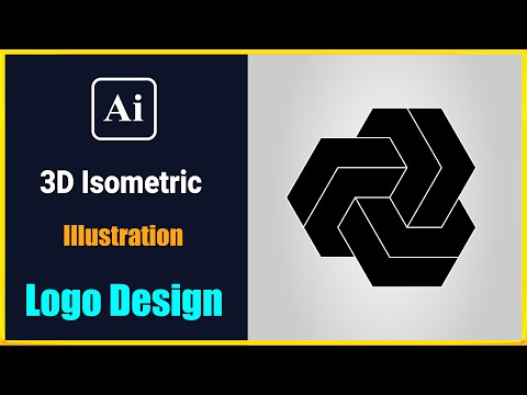 Create 3D Isometric Illustration in Adobe Illustrator | Logo Design Tutorial