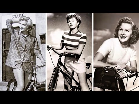 Cruising Through Nostalgia: 1950s Hollywood Actresses Enjoying Bike Rides | Vintage Glam