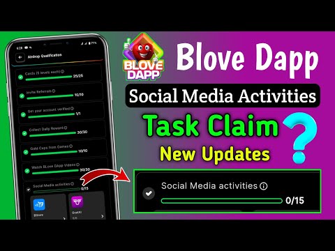 Blove Dapp Social Media Activities Task Complete ! $200 airdrop eligibility criteria done ✅