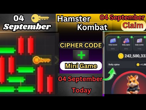 Hamster Kombat mini game  September/ puzzle game / Puzzle game Solved / cipher code today #minigame