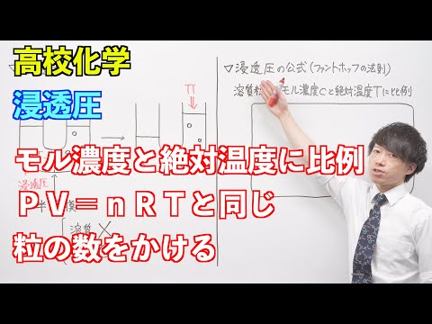 【高校化学】溶液⑩ ～浸透圧〜