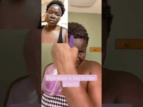 Hair Growth Tips: Hydration is Key in Hair Growth Journey #shorts #shortvideo #naturalhair #4chair