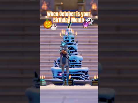 Happy Birth Month to all October Birthdays!! 🥳🎂🎃#birthday #birthdaycake #fortnite #crystaleena